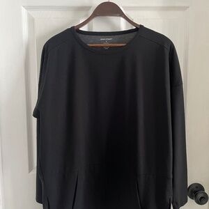 Ministry of Supply Oversized Black Top USA, S
